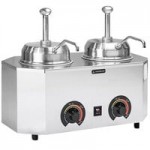 Paragon 2029E Pro-Deluxe Dual 3 Qt. Warmer with Inset, Lid, Ladle, and Spout - 120V, 1000W Paragon 2029E Pro-Deluxe Dual 3 Qt. Warmer with Inset, Lid, Ladle, and Spout - 120V, 1000W