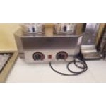 Paragon 2029E Pro-Deluxe Dual 3 Qt. Warmer with Inset, Lid, Ladle, and Spout - 120V, 1000W Paragon 2029E Pro-Deluxe Dual 3 Qt. Warmer with Inset, Lid, Ladle, and Spout - 120V, 1000W