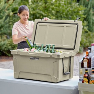 CaterGator CG65TAN Tan 65 Qt. Rotomolded Outdoor Cooler / Ice Chest CaterGator CG65TAN Tan 65 Qt. Rotomolded Outdoor Cooler / Ice Chest
