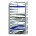 New Age Industrial Lifetime Series 18-Pan Full-Size Wide-Angle Aluminum Roll-In Rack 4338