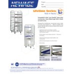 New Age Industrial Lifetime Series 18-Pan Full-Size Wide-Angle Aluminum Roll-In Rack 4338