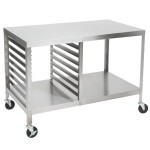Lakeside 130 Stainless Steel Work Table with Sheet Pan Storage and Lower Shelf - 48 Lakeside 130 Stainless Steel Work Table with Sheet Pan Storage and Lower Shelf - 48