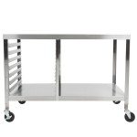 Lakeside 130 Stainless Steel Work Table with Sheet Pan Storage and Lower Shelf - 48 Lakeside 130 Stainless Steel Work Table with Sheet Pan Storage and Lower Shelf - 48