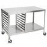 Lakeside 130 Stainless Steel Work Table with Sheet Pan Storage and Lower Shelf - 48 Lakeside 130 Stainless Steel Work Table with Sheet Pan Storage and Lower Shelf - 48