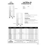 Advance Tabco PR18-3WS 18 Pan Side Load Bun / Sheet Pan Rack - Assembled