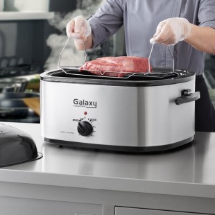 Galaxy ACR22SS 22 Qt. Countertop Roaster Oven / Warmer - 120V, 1450W