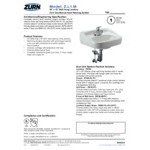 Zurn Elkay One Z.L1.M Manual Faucet Lavatory System with Wall Hung Lavatory - 20 Zurn Elkay One Z.L1.M Manual Faucet Lavatory System with Wall Hung Lavatory - 20
