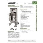 Hobart Legacy HL1400-1 140 Qt. Planetary Floor Mixer with Guard - 240V, 3 Phase, 5 hp