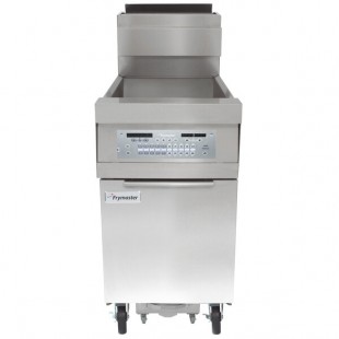 Frymaster CFHD150G Natural Gas High-Efficiency 50 lb. Floor Fryer with SMART4U 3000 Controls and Filtration System - 100,000 BTU