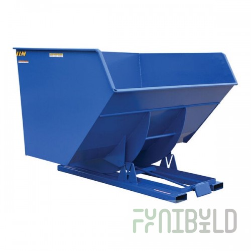 Vestil 5 Cubic Yard Heavy-Duty Self-Dumping Steel Forklift Hopper D-500-HD - 6,000 lb. Capacity