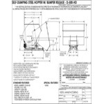 Vestil 5 Cubic Yard Heavy-Duty Self-Dumping Steel Forklift Hopper D-500-HD - 6,000 lb. Capacity