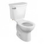 American Standard Cadet PRO 215BA004.020 White Vitreous China Floor-Mount Chair Height Round Toilet - 1.6 GPF