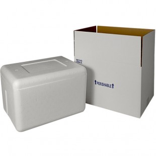 Insulated Shipping Box with Foam Cooler 18