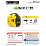 Champion Power Equipment 79 CC Dual Fuel Inverter Portable Generator with CO Shield and Parallel Kit 201183 - 2,500 / 1,850W, 120V