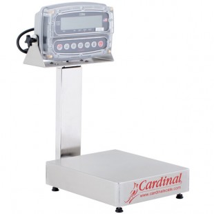 Cardinal Detecto EB-15-190 15 lb. Electronic Bench Scale with 190 Indicator and Tower Display, Legal for Trade