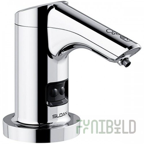 Sloan 3346166 Battery-Powered Deck Mount Foam Soap Dispenser with Polished Chrome Finish