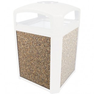 Rubbermaid® FG400400ROCK River Rock Aggregate Panel for FG397500 and FG397501 Landmark Series Classic Containers