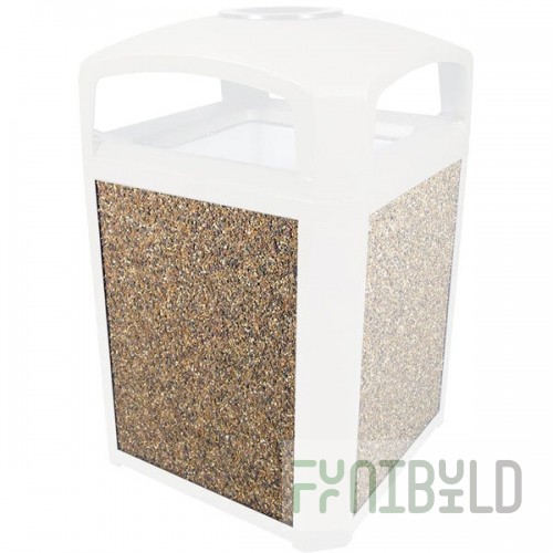 Rubbermaid® FG400400ROCK River Rock Aggregate Panel for FG397500 and FG397501 Landmark Series Classic Containers