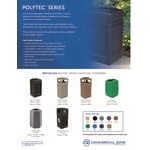Commercial Zone 73800199 PolyTec 45 Gallon Black Hexagon Trash Can and Drive-Thru Lid Set Commercial Zone 73800199 PolyTec 45 Gallon Black Hexagon Trash Can and Drive-Thru Lid Set