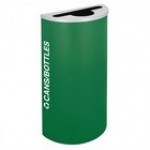 Ex-Cell Kaiser RC-KDHR-C EGX Kaleidoscope Collection Emerald Texture 8 Gallon Customizable Half-Round Cans / Bottles Receptacle Ex-Cell Kaiser RC-KDHR-C EGX Kaleidoscope Collection Emerald Texture 8 Gallon Customizable Half-Round Cans / Bottles Receptacle