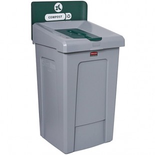 Rubbermaid® Slim Jim 2171555 33 Gallon Single-Stream Compost Recycling Station with Lid Rubbermaid® Slim Jim 2171555 33 Gallon Single-Stream Compost Recycling Station with Lid