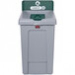 Rubbermaid® Slim Jim 2171555 33 Gallon Single-Stream Compost Recycling Station with Lid