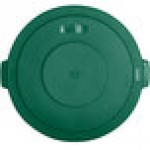 Carlisle 84103309 Bronco 32 Gallon Green Flat Round Trash Can Lid Carlisle 84103309 Bronco 32 Gallon Green Flat Round Trash Can Lid