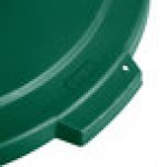 Carlisle 84103309 Bronco 32 Gallon Green Flat Round Trash Can Lid Carlisle 84103309 Bronco 32 Gallon Green Flat Round Trash Can Lid