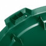 Carlisle 84103309 Bronco 32 Gallon Green Flat Round Trash Can Lid Carlisle 84103309 Bronco 32 Gallon Green Flat Round Trash Can Lid