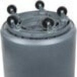 Continental Huskee 44 Gallon Gray Round Trash Can, Lid, and Dolly Kit Continental Huskee 44 Gallon Gray Round Trash Can, Lid, and Dolly Kit