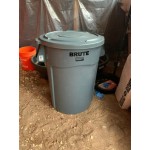 Rubbermaid® 1779739 BRUTE 55 Gallon Black Executive Round Trash Can