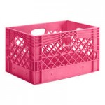12 Qt. Green Rectangular Milk Crate - 19