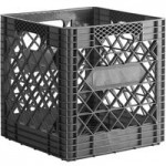 12 Qt. Green Rectangular Milk Crate - 19