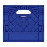 12 Qt. Green Rectangular Milk Crate - 19