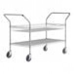 Regency Chrome One Shelf and One Basket Utility Cart - 24 Regency Chrome One Shelf and One Basket Utility Cart - 24