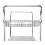 Regency Chrome One Shelf and One Basket Utility Cart - 24 Regency Chrome One Shelf and One Basket Utility Cart - 24