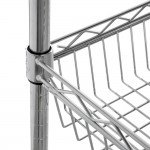 Regency Chrome One Shelf and One Basket Utility Cart - 24 Regency Chrome One Shelf and One Basket Utility Cart - 24