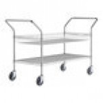 Regency Chrome One Shelf and One Basket Utility Cart - 24 Regency Chrome One Shelf and One Basket Utility Cart - 24