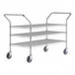 Regency Chrome One Shelf and One Basket Utility Cart - 24 Regency Chrome One Shelf and One Basket Utility Cart - 24