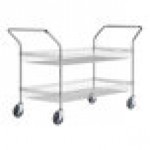 Regency Chrome One Shelf and One Basket Utility Cart - 24 Regency Chrome One Shelf and One Basket Utility Cart - 24