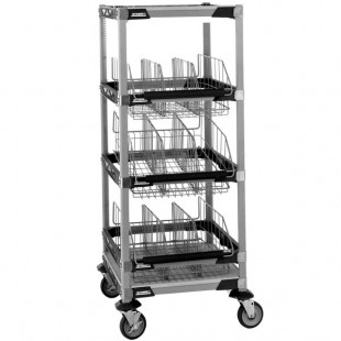 Metro MXIV2 MetroMax i I.V. 4-Basket Solution Cart with Top Shelf - 24 Metro MXIV2 MetroMax i I.V. 4-Basket Solution Cart with Top Shelf - 24