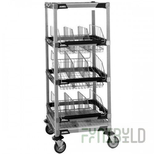 Metro MXIV2 MetroMax i I.V. 4-Basket Solution Cart with Top Shelf - 24