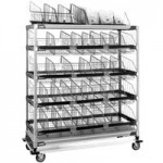 Metro MXIV2 MetroMax i I.V. 4-Basket Solution Cart with Top Shelf - 24 Metro MXIV2 MetroMax i I.V. 4-Basket Solution Cart with Top Shelf - 24