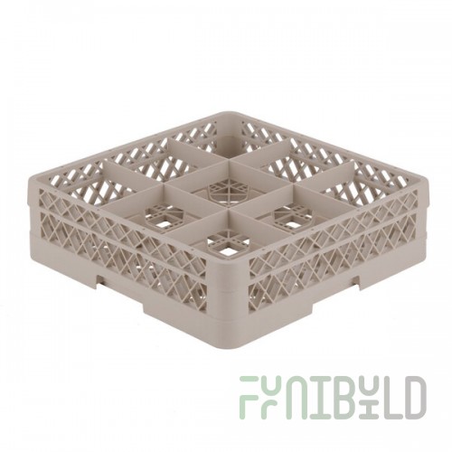 Vollrath TR10F Traex® Full-Size Beige 9-Compartment 4 13/16