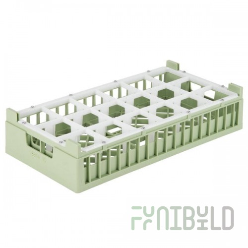 Vollrath 52814 Signature Half-Size Light Green 18-Compartment 4 1/8