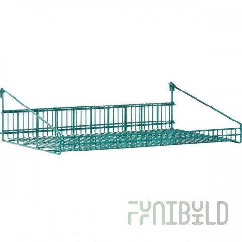 Metro GS1448K3 SmartWall G3 Metroseal Green Grid Shelf with Retaining Ledge - 14