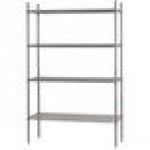 Advance Tabco ECC-1448 4-Shelf NSF Chrome Wire Shelving Combo - 14