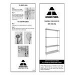 Advance Tabco ECC-1448 4-Shelf NSF Chrome Wire Shelving Combo - 14