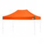E-Z Up EC3STL15KFWHTSO Eclipse Instant Shelter 10' x 15' Steel Orange Canopy with White Frame E-Z Up EC3STL15KFWHTSO Eclipse Instant Shelter 10' x 15' Steel Orange Canopy with White Frame