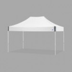 E-Z Up EC3STL15KFWHTSO Eclipse Instant Shelter 10' x 15' Steel Orange Canopy with White Frame E-Z Up EC3STL15KFWHTSO Eclipse Instant Shelter 10' x 15' Steel Orange Canopy with White Frame
